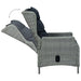 Set mobilier de exterior cu perne,9 piese,gri deschis,poliratan - WALTI WALTI