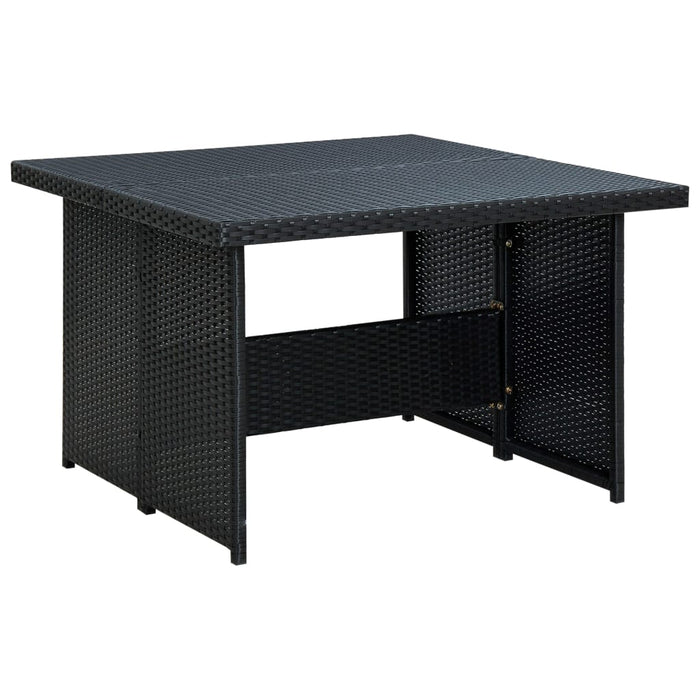Set mobilier de grădină cu perne, 6 piese, negru, poliratan - WALTI WALTI