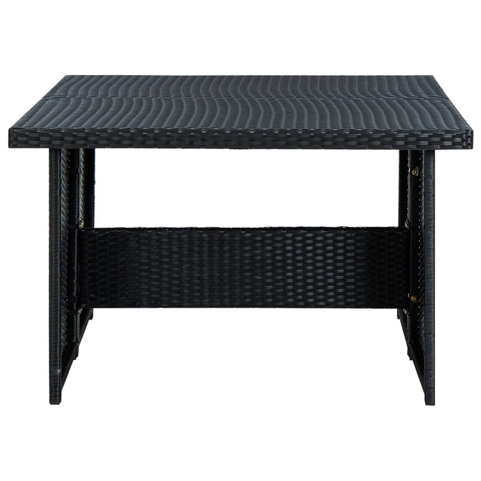 Set mobilier de grădină cu perne, 6 piese, negru, poliratan - WALTI WALTI