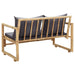 Bancă de grădină cu perne, 115 cm, bambus - WALTI WALTI