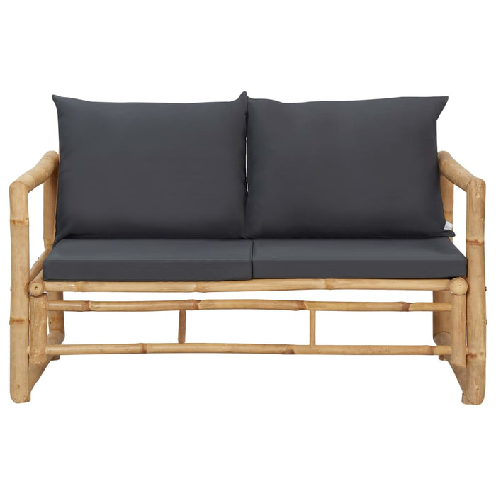 Set mobilier de grădină cu perne, 4 piese, bambus - WALTI WALTI
