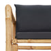 Set mobilier de grădină cu perne, 4 piese, bambus - WALTI WALTI