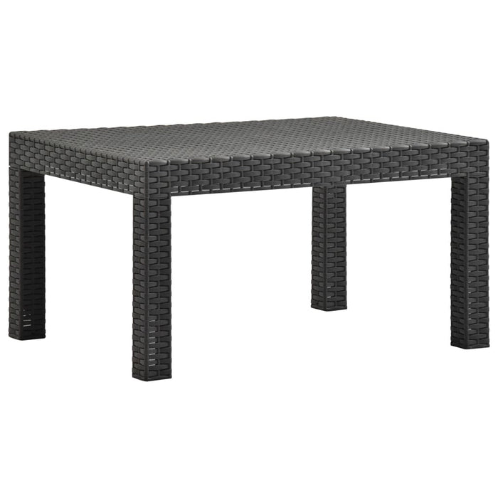 Set mobilier de grădină cu perne, 2 piese, antracit, PP ratan - WALTI WALTI