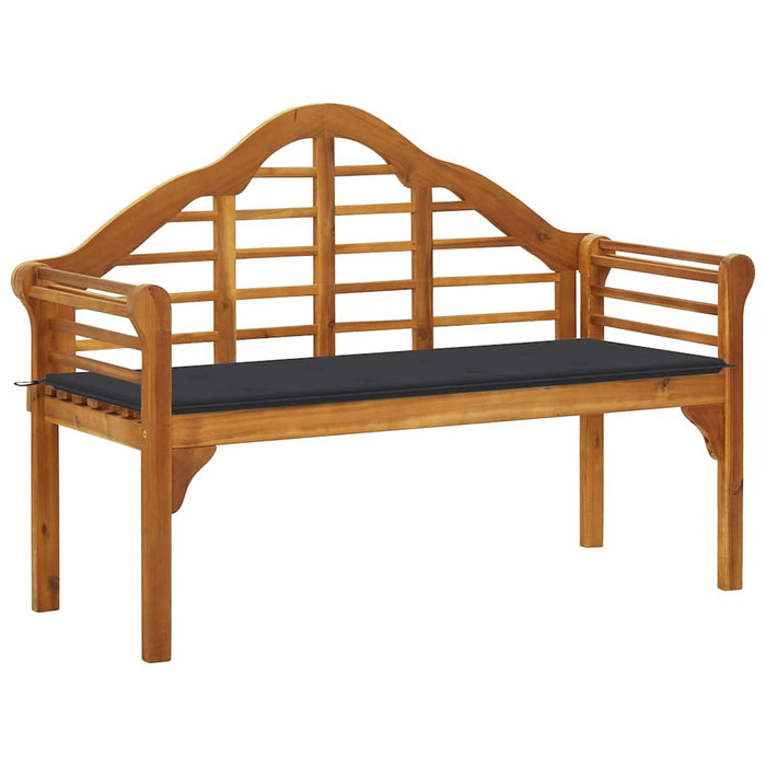 Banchetă regală de grădină cu pernă, 135 cm, lemn masiv acacia WALTI