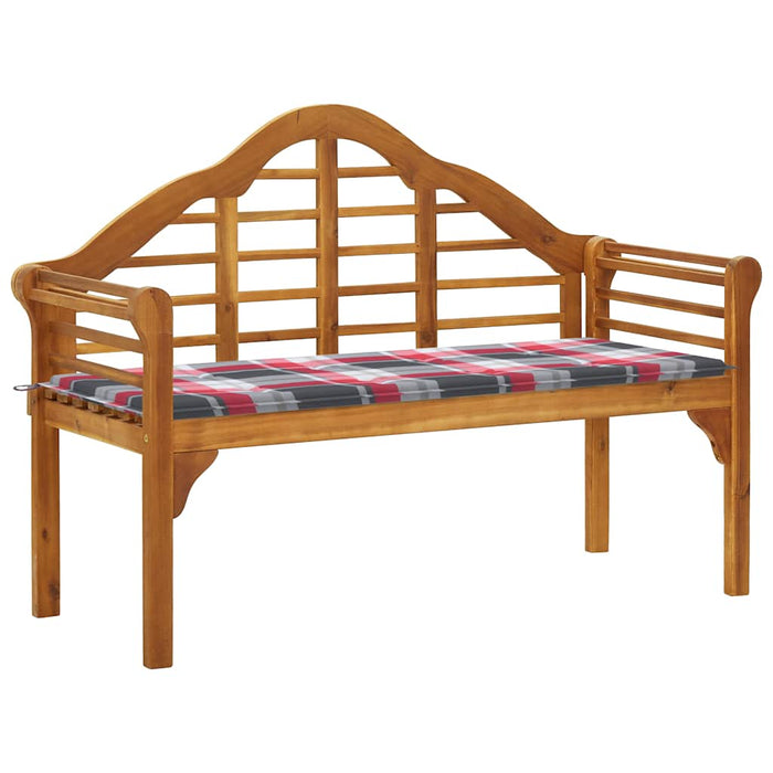 Banchetă regală de grădină cu pernă, 135 cm, lemn masiv acacia WALTI