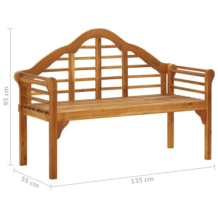 Banchetă regală de grădină cu pernă, 135 cm, lemn masiv acacia WALTI