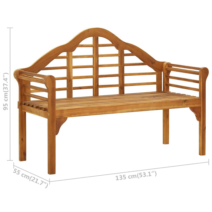Banchetă regală de grădină cu pernă, 135 cm, lemn masiv acacia WALTI