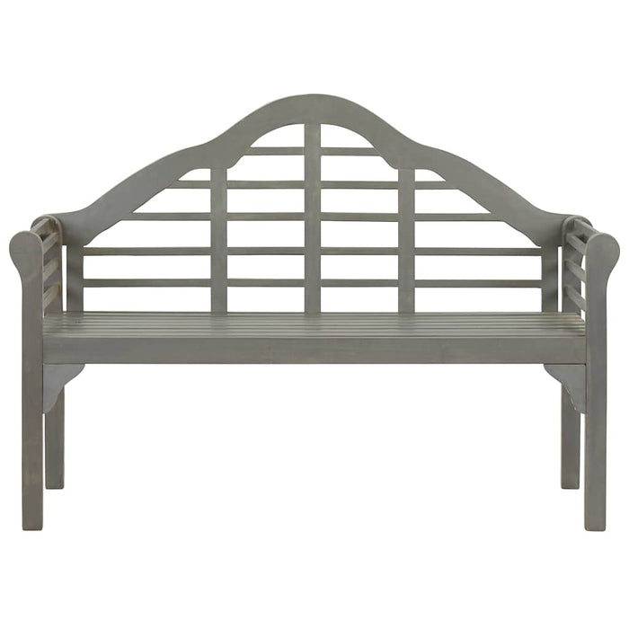 Bancă regală de grădină cu pernă, gri, 135 cm, lemn de acacia WALTI