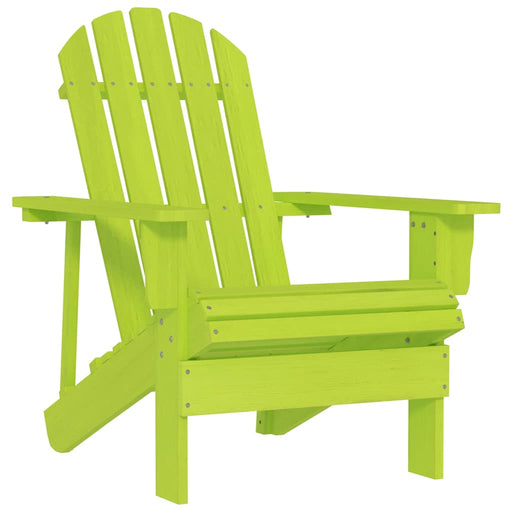 Scaun de grădină Adirondack, verde, lemn masiv de brad - WALTI WALTI