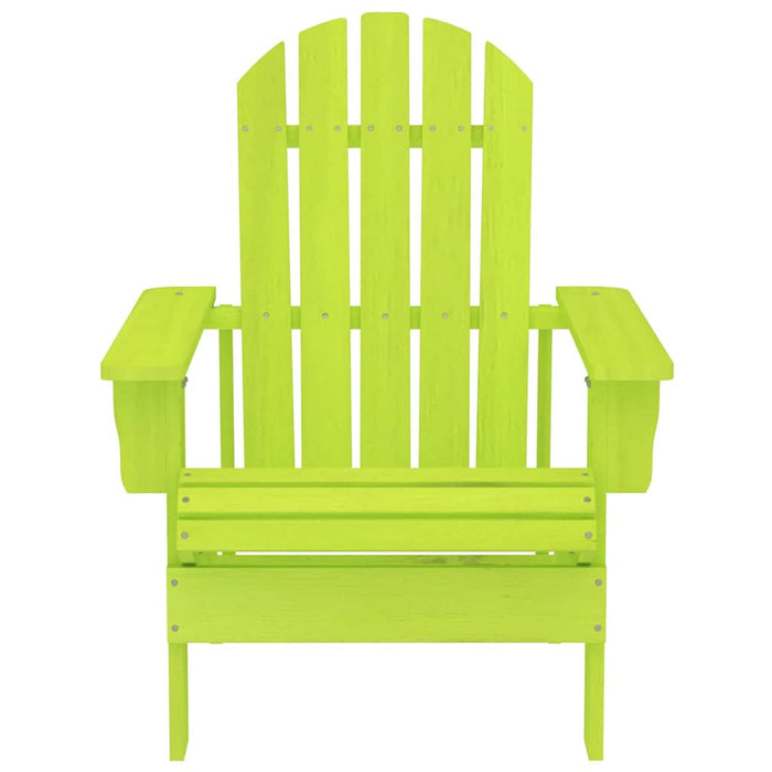 Scaun de grădină Adirondack, verde, lemn masiv de brad - WALTI WALTI