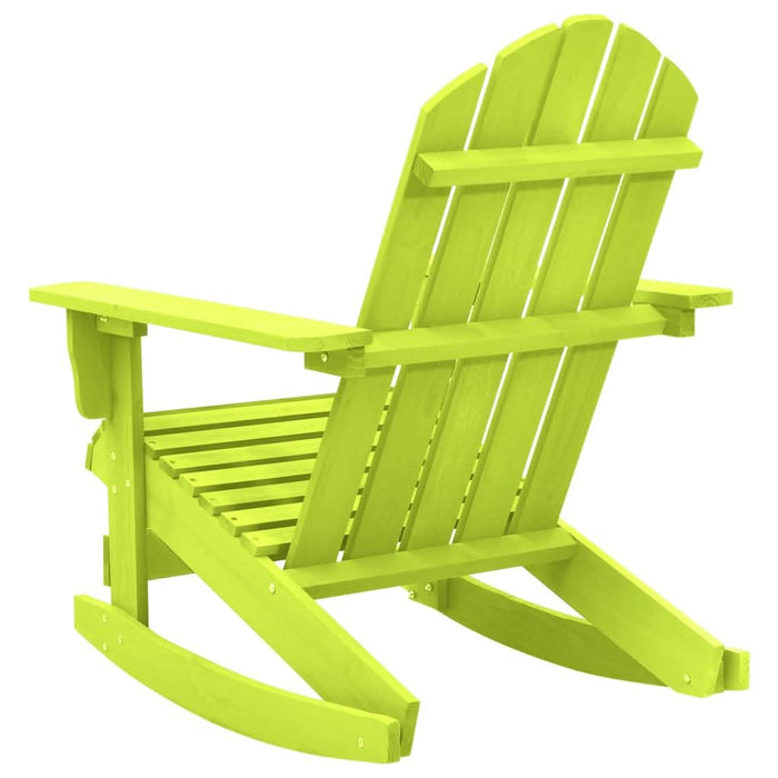 Scaun balansoar de grădină Adirondack, verde, lemn masiv brad - WALTI WALTI
