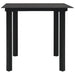Set mobilier de grădină, 5 piese, negru, sticlă și oțel - WALTI WALTI