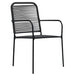 Set mobilier de grădină, 5 piese, negru, sticlă și oțel - WALTI WALTI