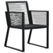 Set mobilier de exterior, 9 piese, negru, ratan PVC - WALTI WALTI