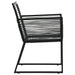 Set mobilier de exterior, 9 piese, negru, ratan PVC - WALTI WALTI