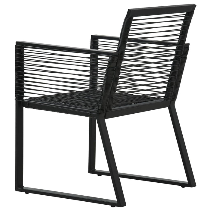 Set mobilier de exterior, 9 piese, negru, ratan PVC - WALTI WALTI