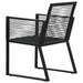 Set mobilier de exterior, 9 piese, negru, ratan PVC - WALTI WALTI