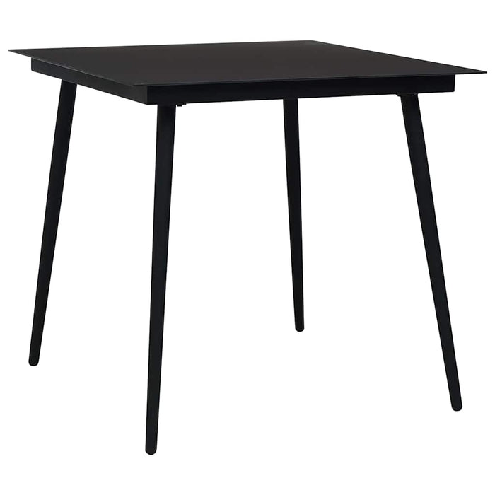Set mobilier de exterior, 3 piese, poliratan și sticlă - WALTI WALTI