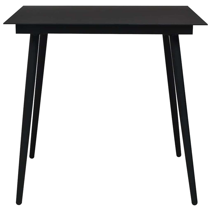 Set mobilier de exterior, 3 piese, poliratan și sticlă - WALTI WALTI