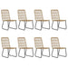 Set mobilier de exterior, 9 piese, poli ratan și sticlă - WALTI WALTI