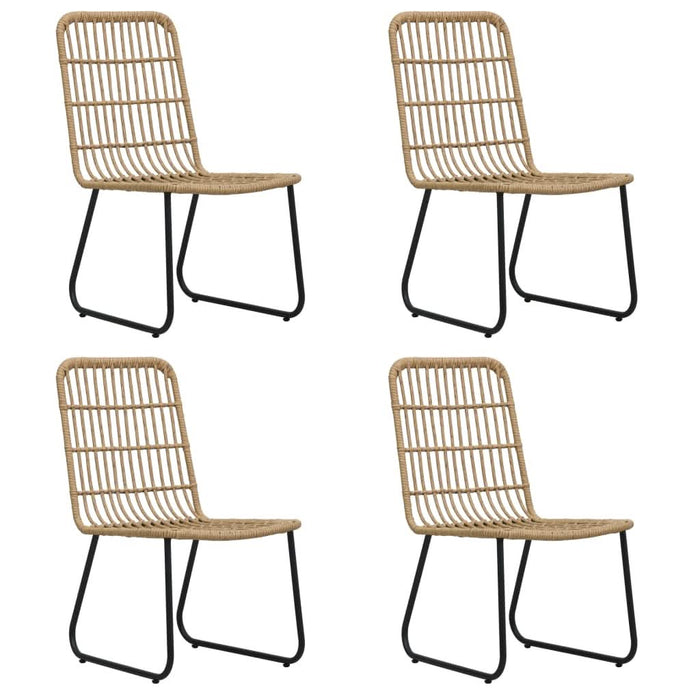 Set mobilier de exterior, 5 piese, poliratan și sticlă - WALTI WALTI