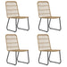 Set mobilier de exterior, 5 piese, poliratan și sticlă - WALTI WALTI