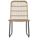 Set mobilier de exterior, 5 piese, poliratan și sticlă - WALTI WALTI