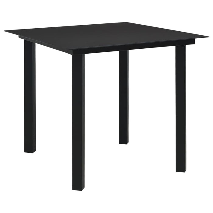 Set mobilier de exterior, 5 piese, poliratan și sticlă - WALTI WALTI