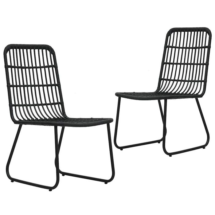 Set mobilier de exterior, 3 piese, poliratan și sticlă WALTI