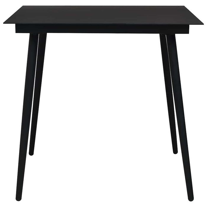 Set mobilier de exterior, 3 piese, poliratan și sticlă WALTI