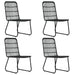 Set mobilier de exterior, 5 piese, poliratan și sticlă - WALTI WALTI