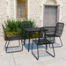 Set mobilier de exterior, 5 piese, poliratan și sticlă - WALTI WALTI