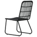 Set mobilier de exterior, 7 piese, negru, poliratan și sticlă - WALTI WALTI
