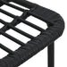 Set mobilier de exterior, 7 piese, negru, poliratan și sticlă - WALTI WALTI