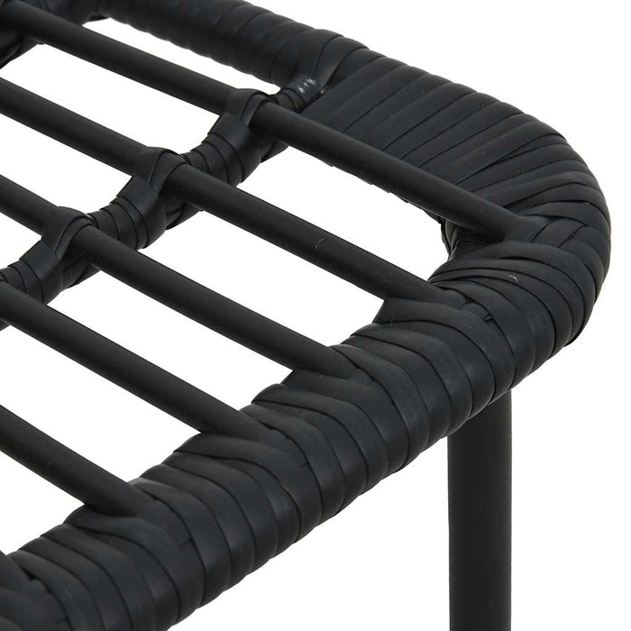 Set mobilier de exterior, 5 piese, poliratan și sticlă WALTI