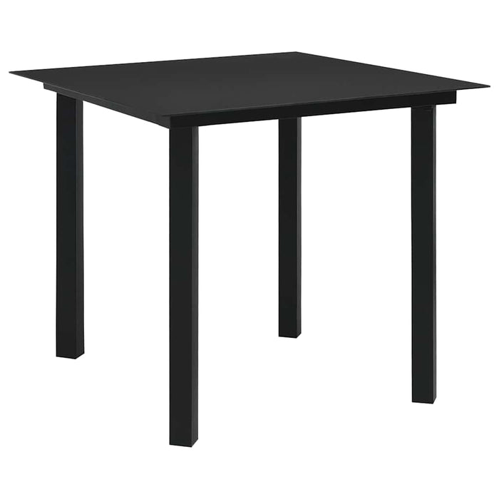 Set mobilier de exterior, 5 piese, poliratan și sticlă WALTI