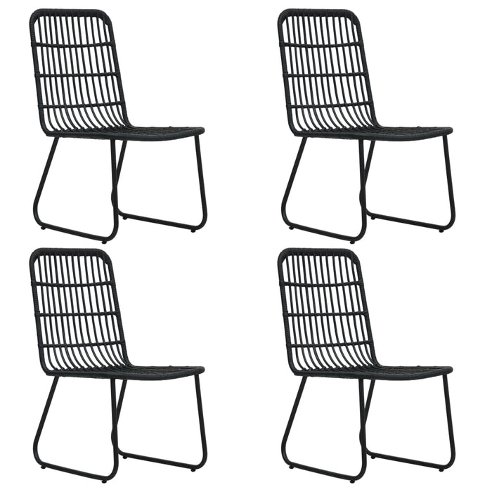 Set mobilier de exterior, 5 piese, poliratan și sticlă WALTI