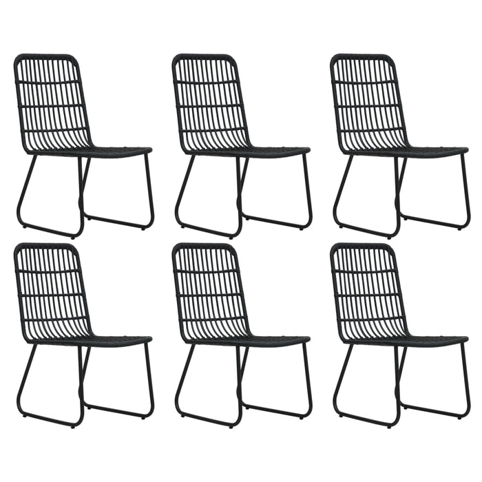 Set mobilier de exterior, 7 piese, poliratan și sticlă WALTI