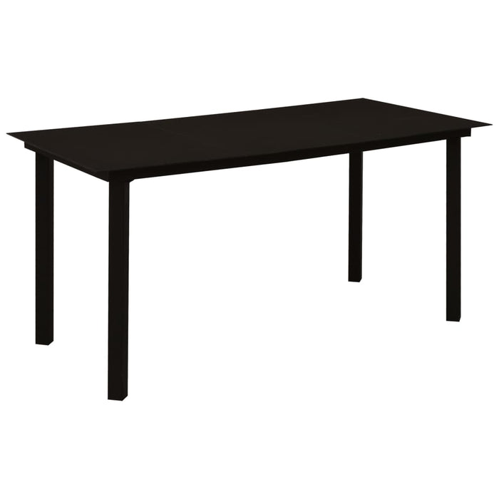 Set mobilier de exterior, 7 piese, poliratan și sticlă WALTI