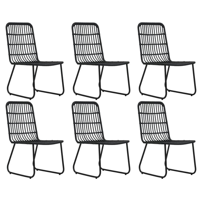Set mobilier de exterior, 7 piese, poliratan și sticlă - WALTI WALTI