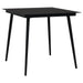 Set cu masă pentru grădină, 3 piese, negru, ratan PVC - WALTI WALTI