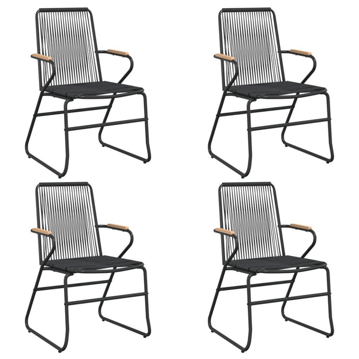 Set mobilier de grădină, 5 piese, negru, ratan PVC - WALTI WALTI