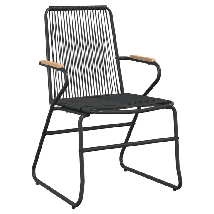Set mobilier de grădină, 5 piese, negru, ratan PVC - WALTI WALTI