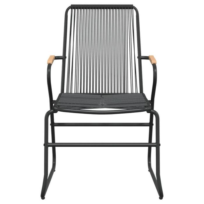 Set mobilier de grădină, 5 piese, negru, ratan PVC - WALTI WALTI
