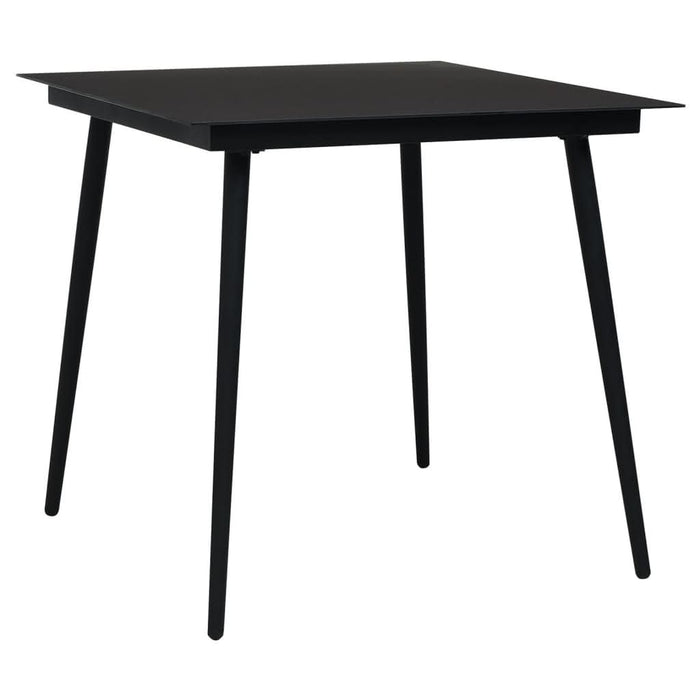 Set mobilier de grădină, 5 piese, negru, ratan PVC - WALTI WALTI