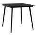 Set mobilier de grădină, 5 piese, negru, ratan PVC - WALTI WALTI