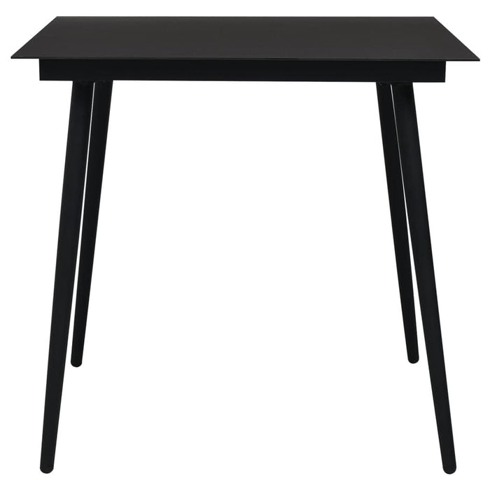 Set mobilier de grădină, 5 piese, negru, ratan PVC - WALTI WALTI