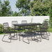 Set mobilier de grădină, 7 piese, negru, ratan PVC - WALTI WALTI