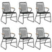 Set mobilier de grădină, 7 piese, negru, ratan PVC - WALTI WALTI