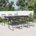 Set mobilier de grădină, 7 piese, negru, ratan PVC - WALTI WALTI